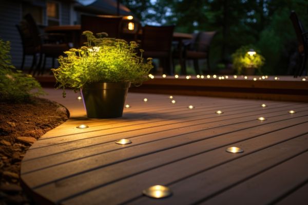 Ground Level Deck Construction in Saint Charles